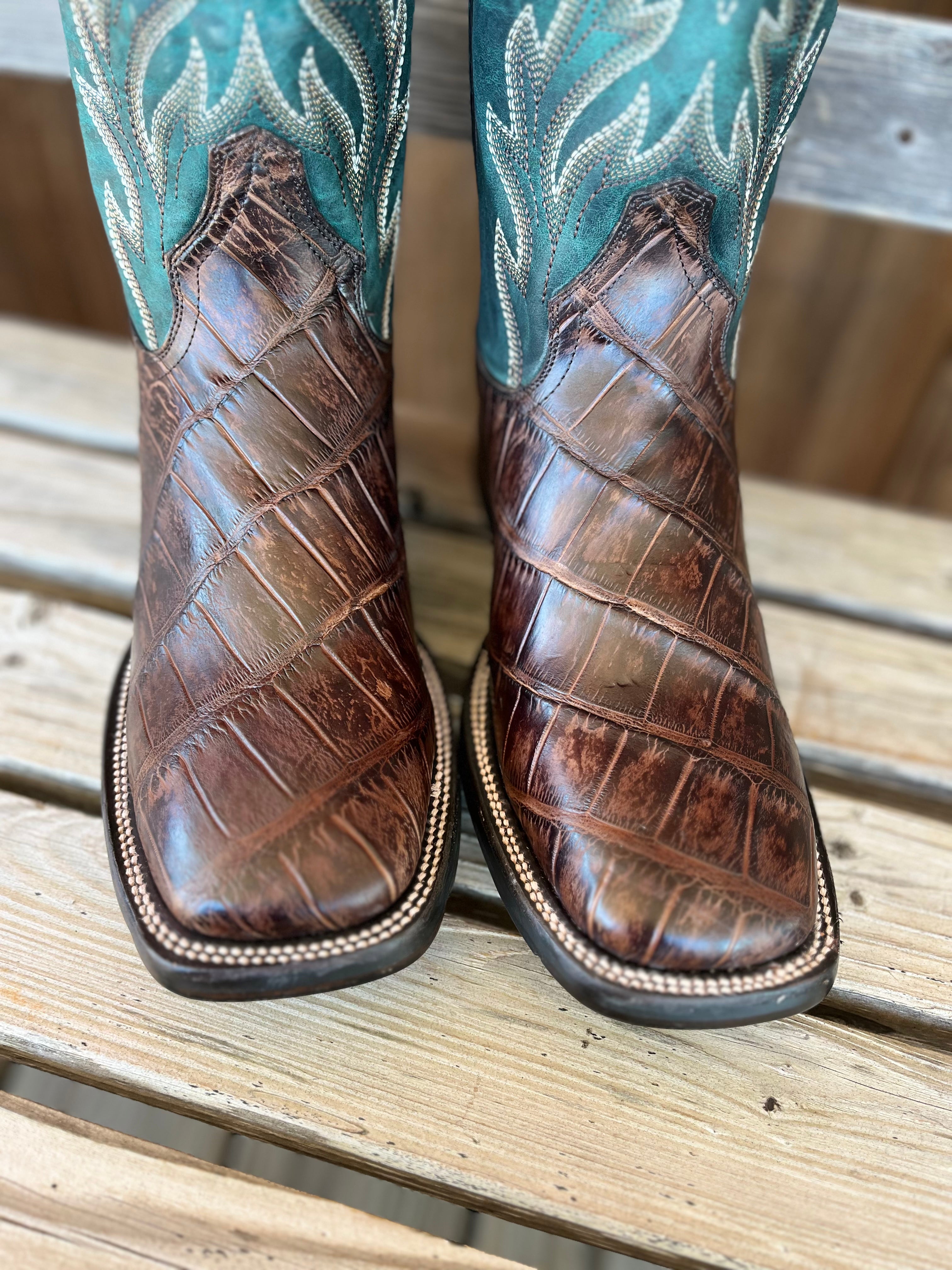 Stetson clearance alligator boots