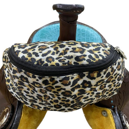 Cheetah Print Saddle Sack