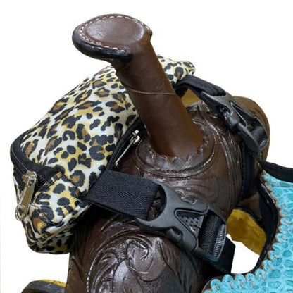 Cheetah Print Saddle Sack
