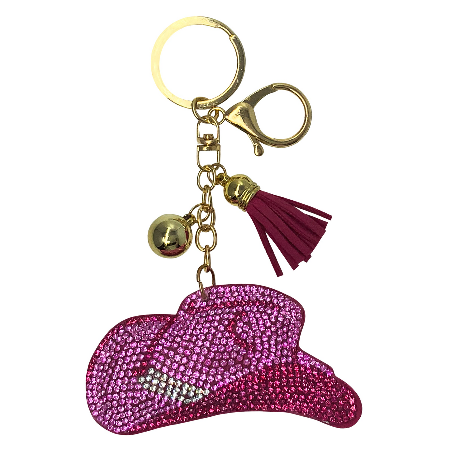 Pink Hat Keychain