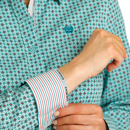 Teal Button Down | Cinch Womens