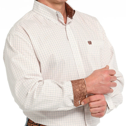 White/Rust Plaid | Cinch Mens