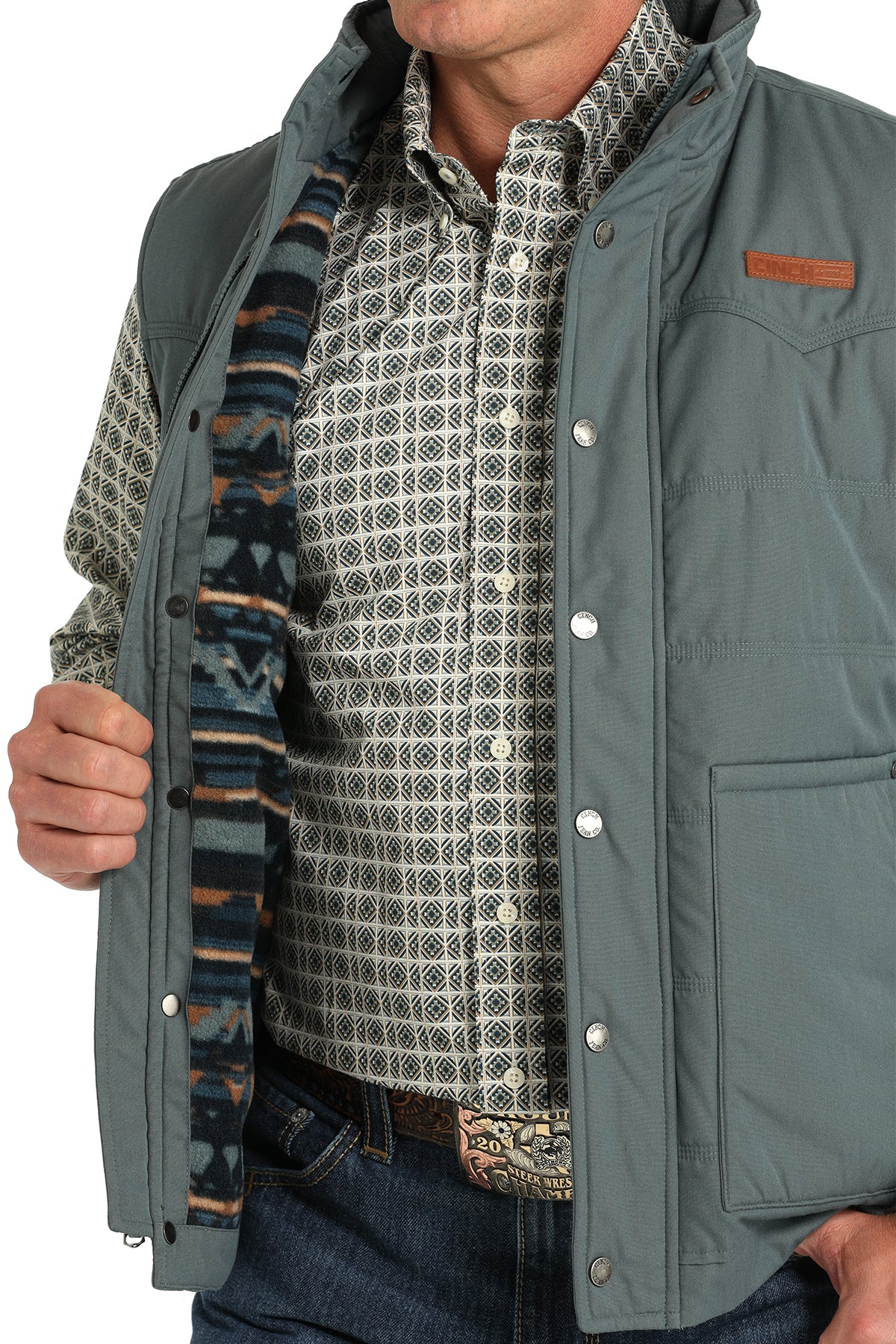 Grey Vest | Cinch Mens