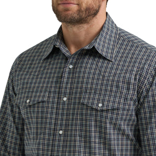 Black Plaid Wrinkle Release | Wrangler Mens
