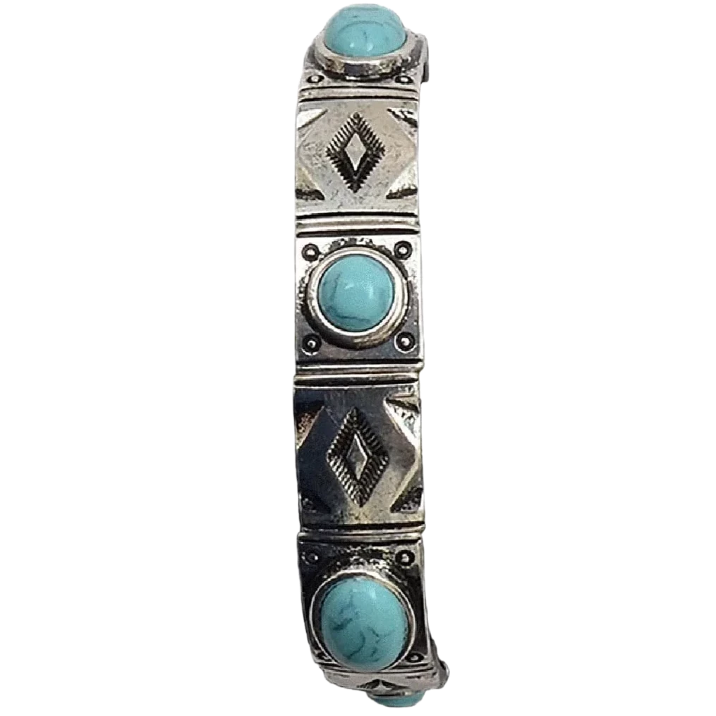 Silver Aztec Bracelet