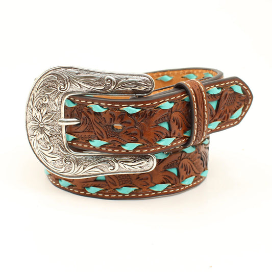 Floral Pierced Turquoise