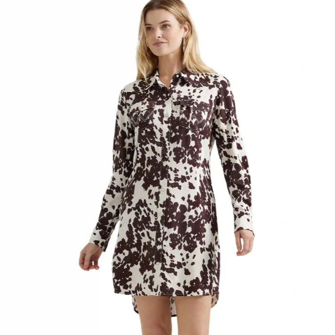 Cow Print Dress | Wrangler Womens