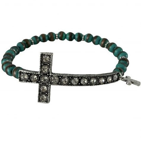 Beaded Cross Bracelet