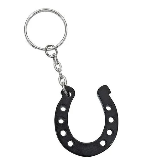 Black Horseshoe Keychain