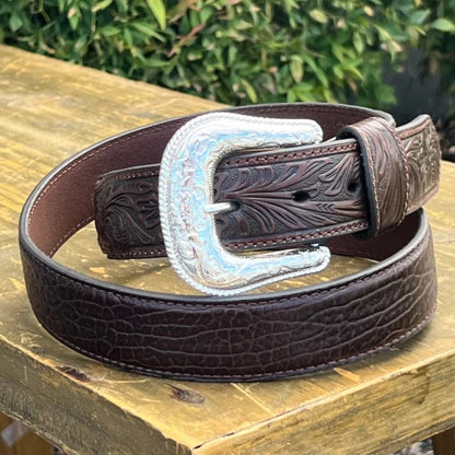 Brown Bullhide Belt | Nocona Mens