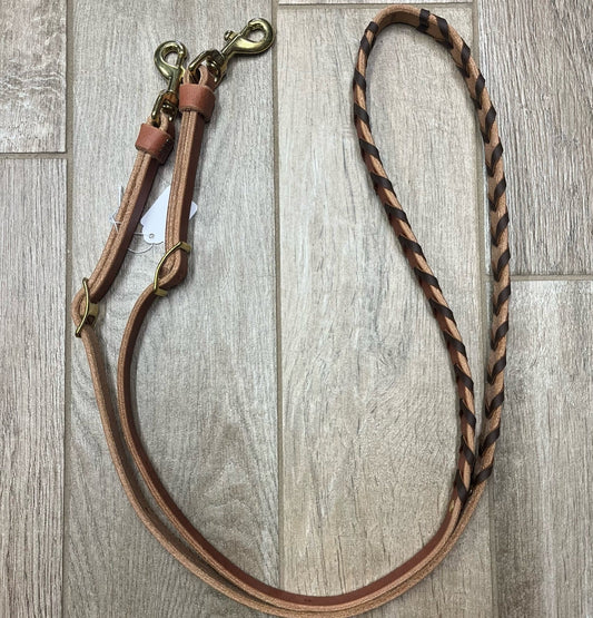 Leather Laced Barrel Reins