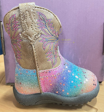Glitter Rainbow Boot| Roper Infant
