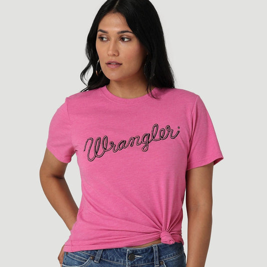 Pink Logo Tee | Wrangler Womens
