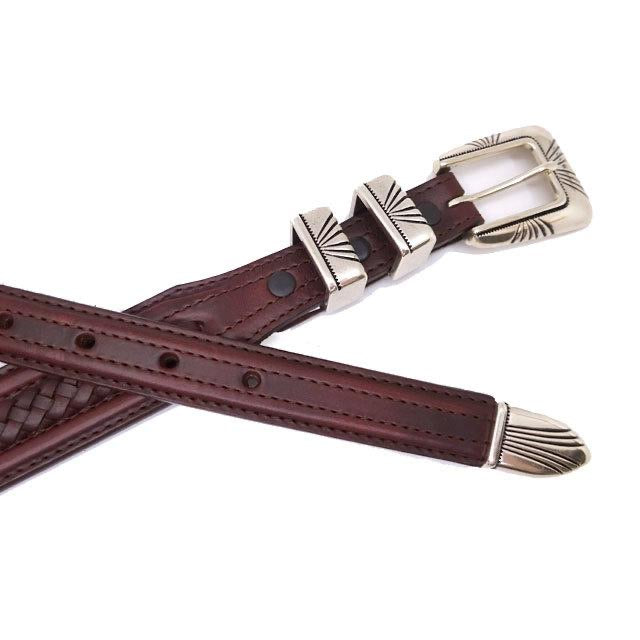 Brown Woven Belt | Tony Lama