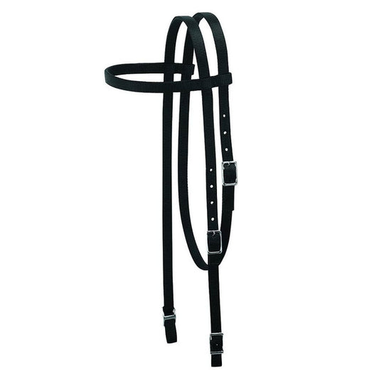 Black Nylon Pony Headstall