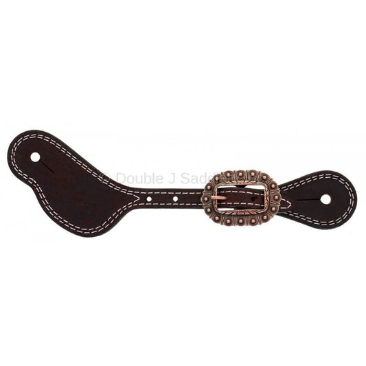 Brown Roughout Spur Strap