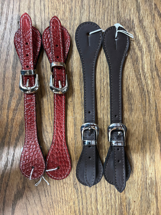 Leather Spur Straps in Youth/Adult